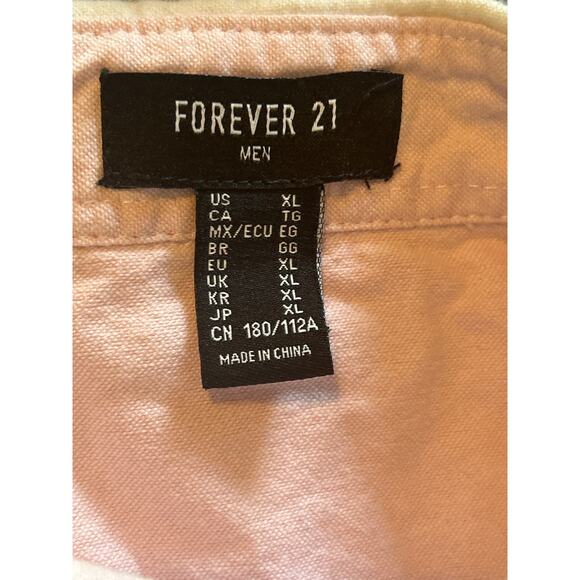 GUC Forever 21 Men Short Sleeve Casual Button Down Shirt Summer Size XL - Picture 3 of 4